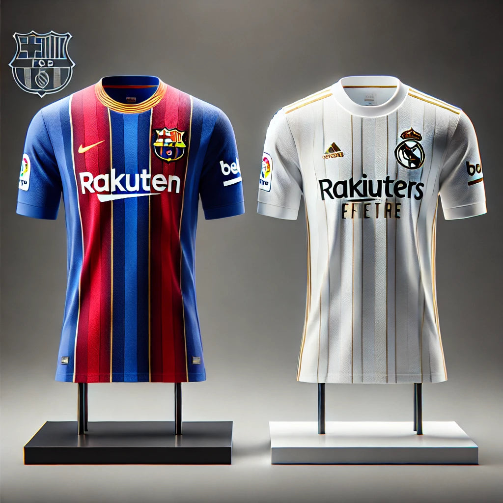 חולצת ברצלונה וחולצת ריאל מדריד